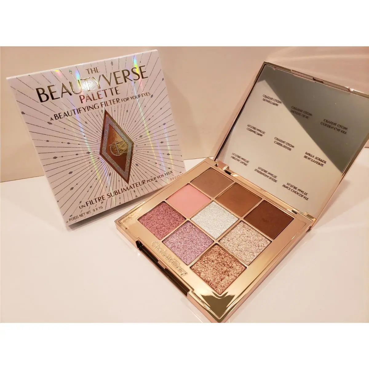 Charlotte Tilbury The Beautyverse Eyeshadow Palette 9 Shades Limited Edition
