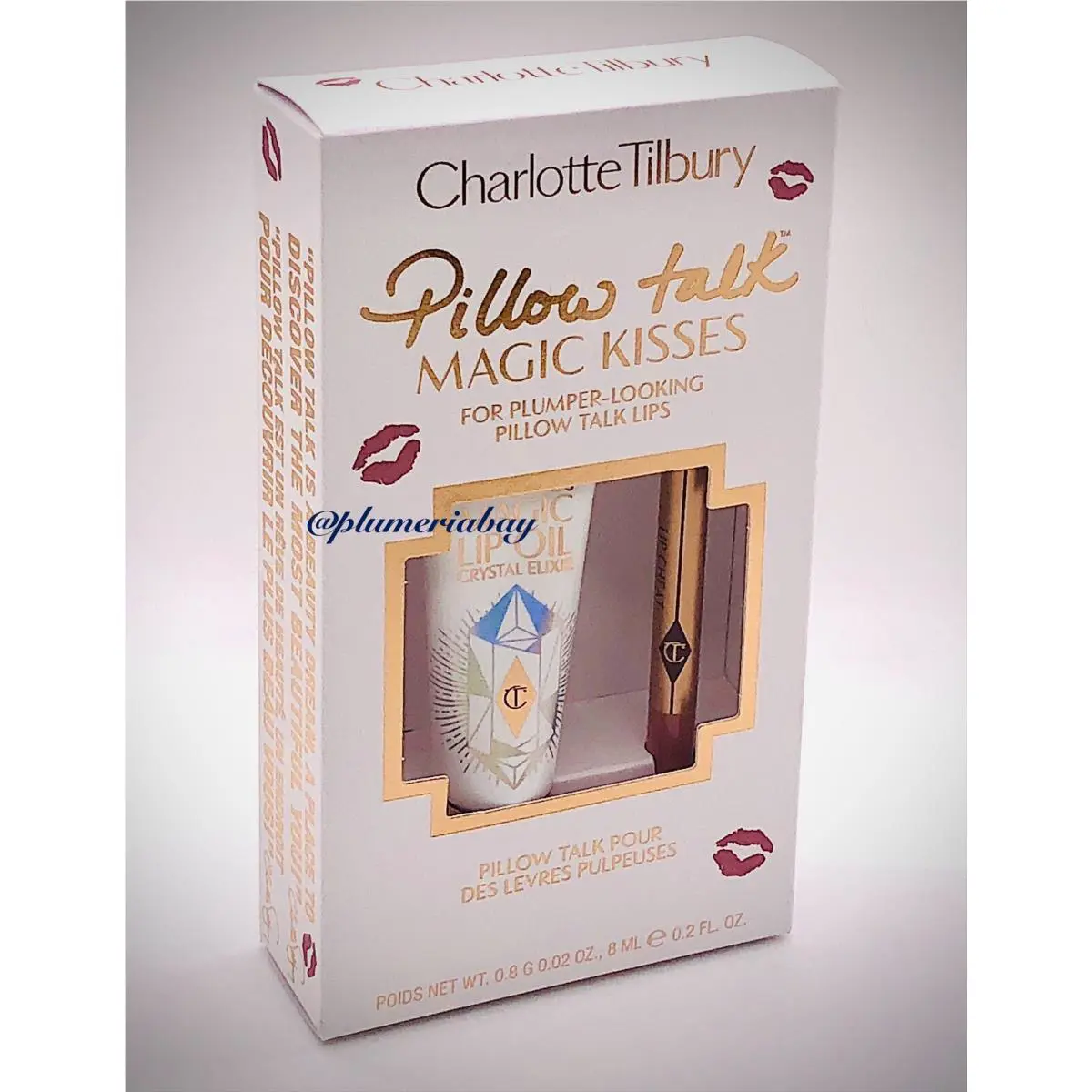 Charlotte Tilbury Charlotte`s Magic Lip Oil + Pillow Talk Lip Cheat Kisses Set