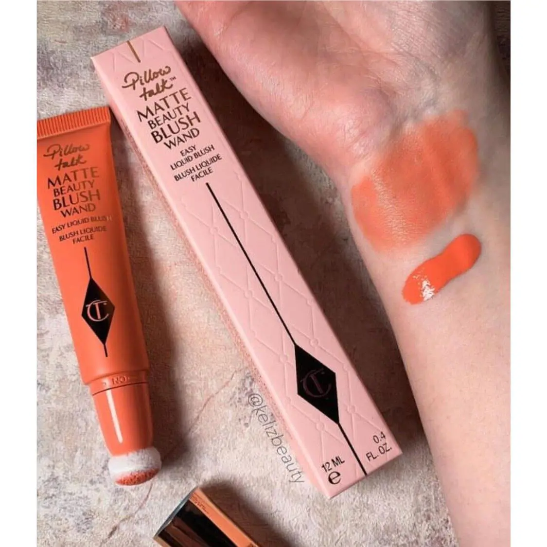 Charlotte Tilbury Pillow Talk Matte Beauty Blush Wand Peach Pop