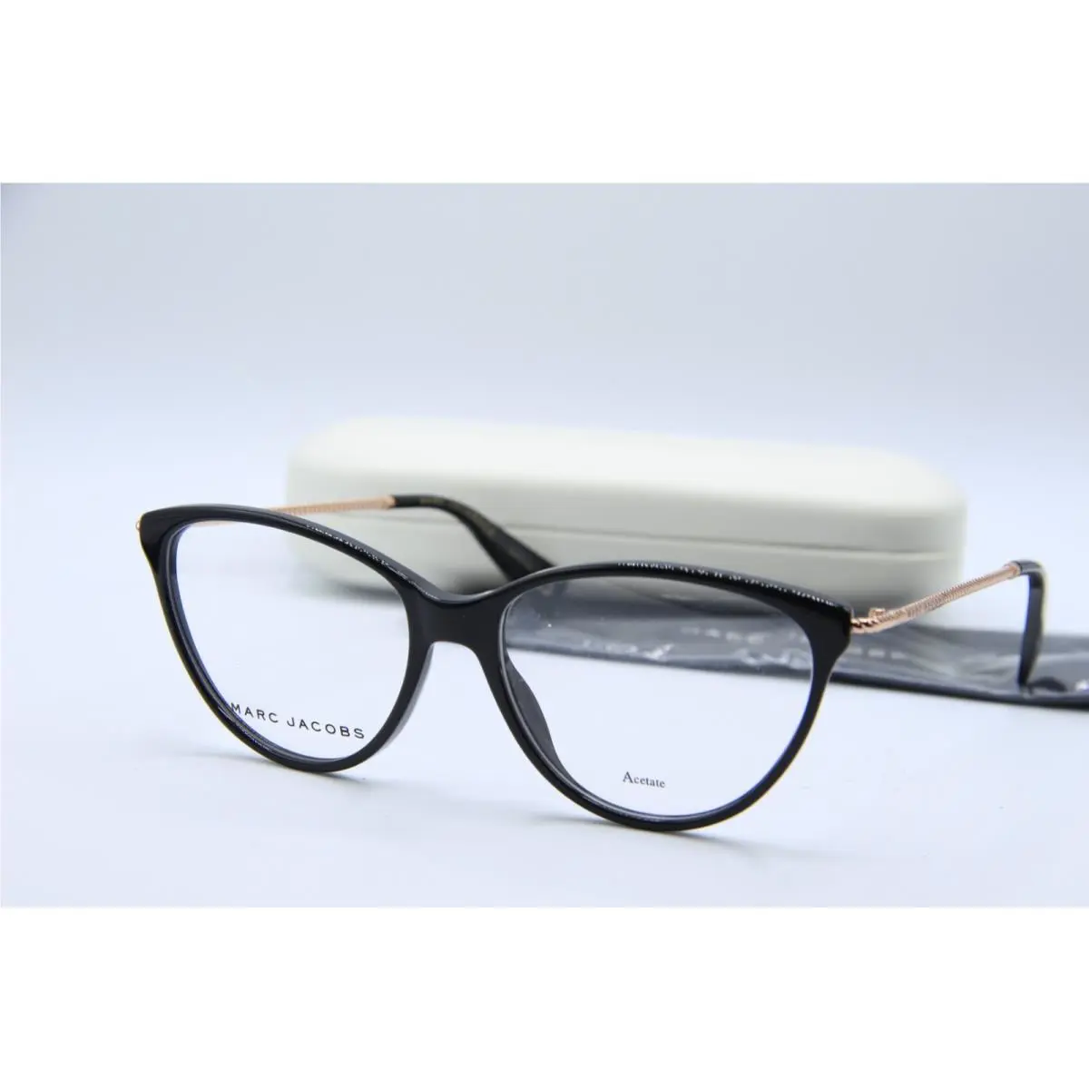 Marc Jacobs 259 807 Black Gold Frames Eyeglasses 54-16