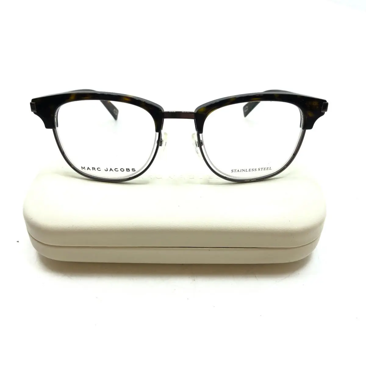 Marc Jacobs 176 086 Havana Tortoise Prescription Eyeglasses Frames with Case