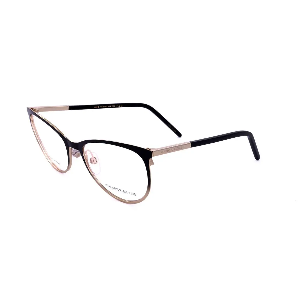 Marc Jacobs Women`s 54mm Black Gold Eyeglasses MARC708-02M2-18