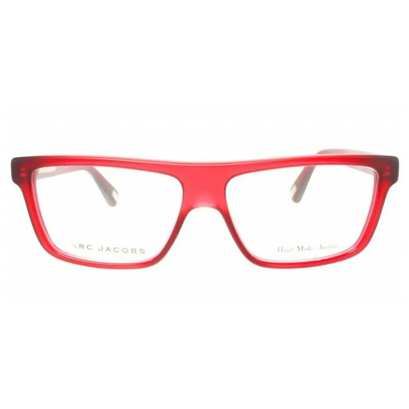 Marc Jacobs MJ 425 Matte Red CR3 Plastic Eyeglasses Frame 53-15-140 Flat Top - RED, Frame: Clear, Lens: Clear