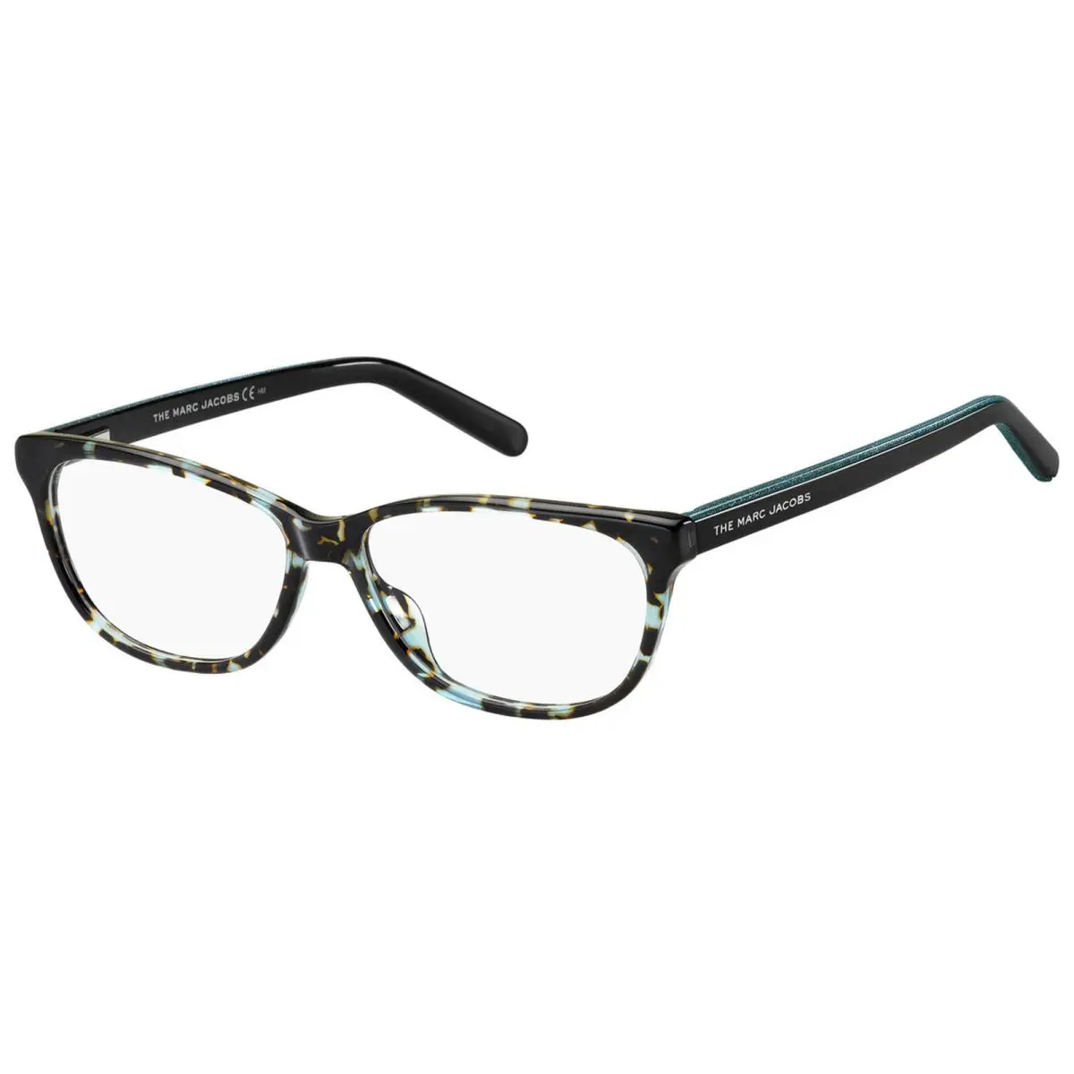 Women`s Teal Havana Rectangle Cat-eye Eyeglass Frame MARC462-0CVT-14 by Marc Jacobs