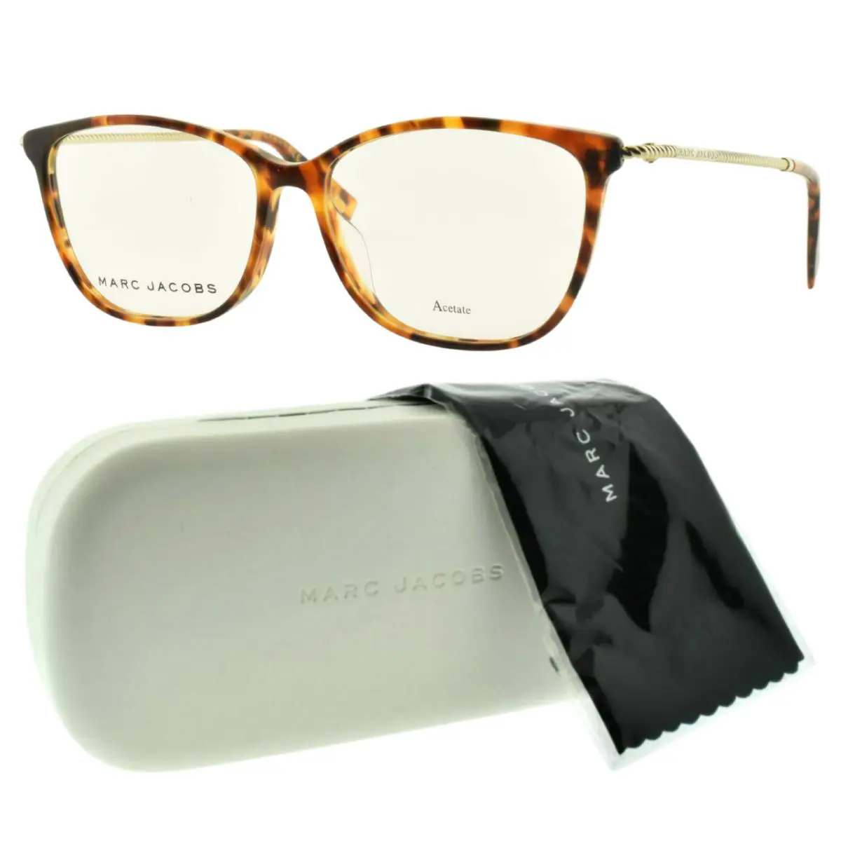 Marc Jacobs 258 C9B Havana Honey Square Full Rim Womens Optical Frame - Frame: Havana Honey