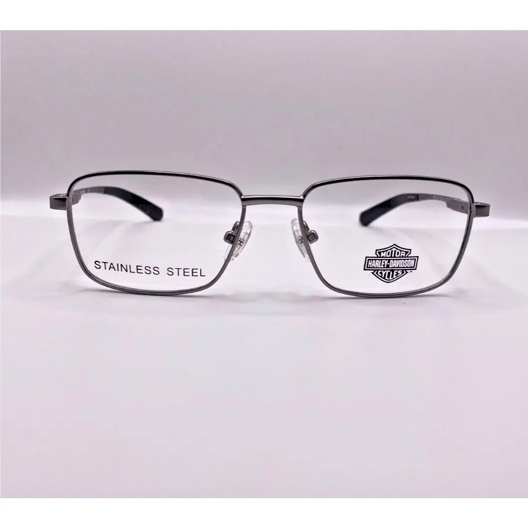 Harley Davidson HD0148T 009 Matte Gray Metal Eyeglasses Frame 47-15-130