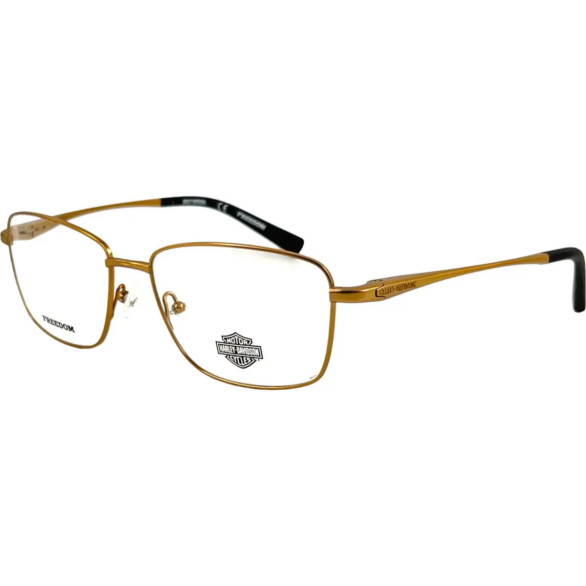 HD9023 Mens Metal Eyeglass Frame 032 Pale Gold 57-17 Freedom by Harley Davidson