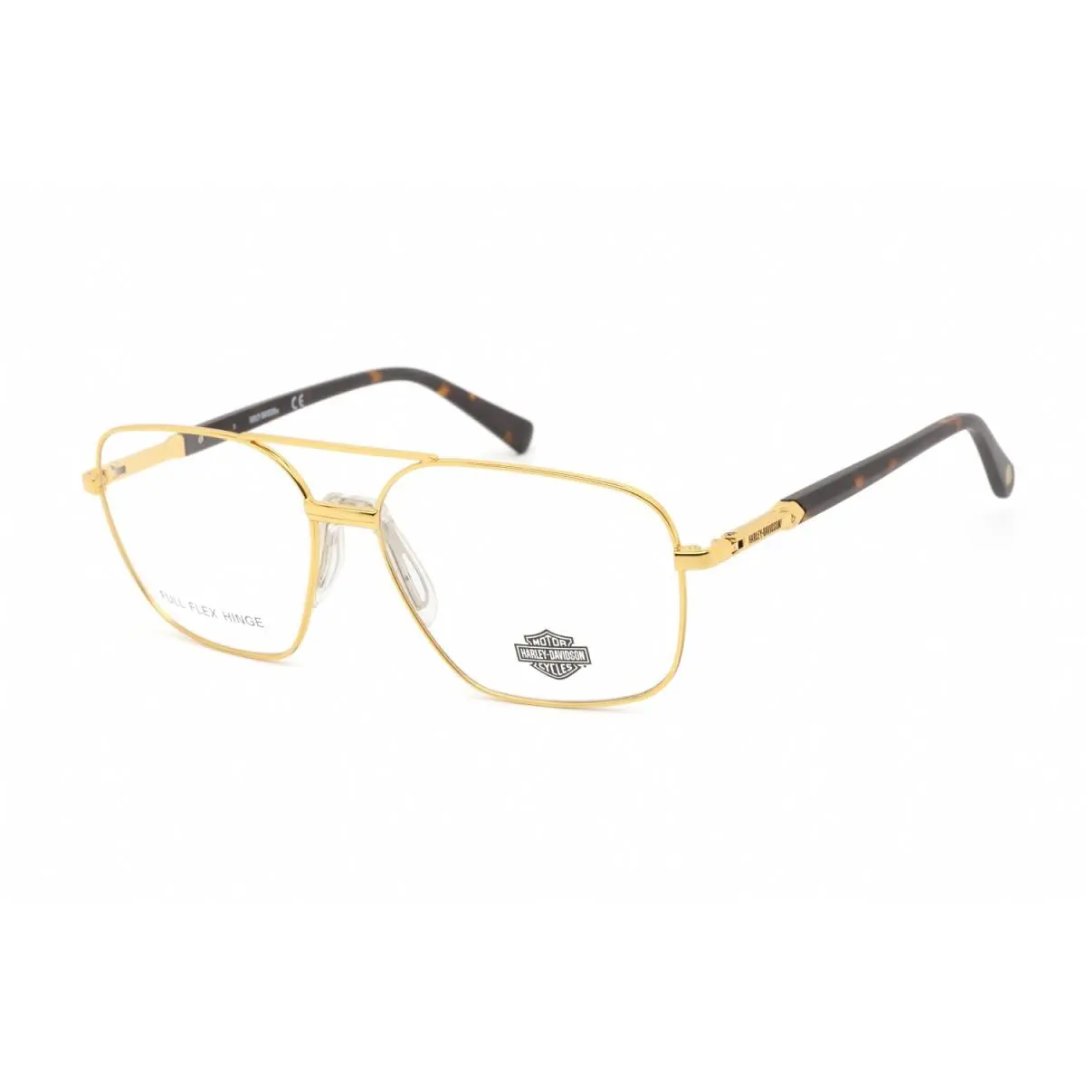 Harley-davidson HD0827 032 Gold Havana Men`s Optical XL Frame Eyesize 61-16-145