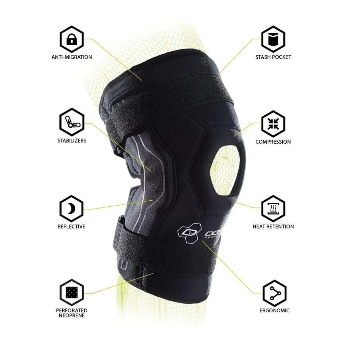 DonJoy  - DP151KB04-BLK-M - DP151KB04-BLK-M - Black (UPC: 888912066402) 4