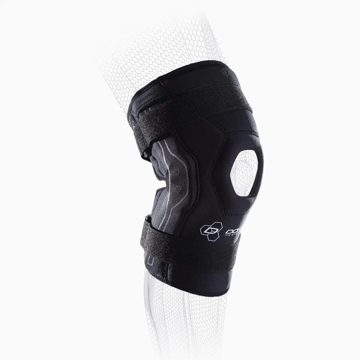 Donjoy Performance Bionic Knee Support Brace: Black Medium