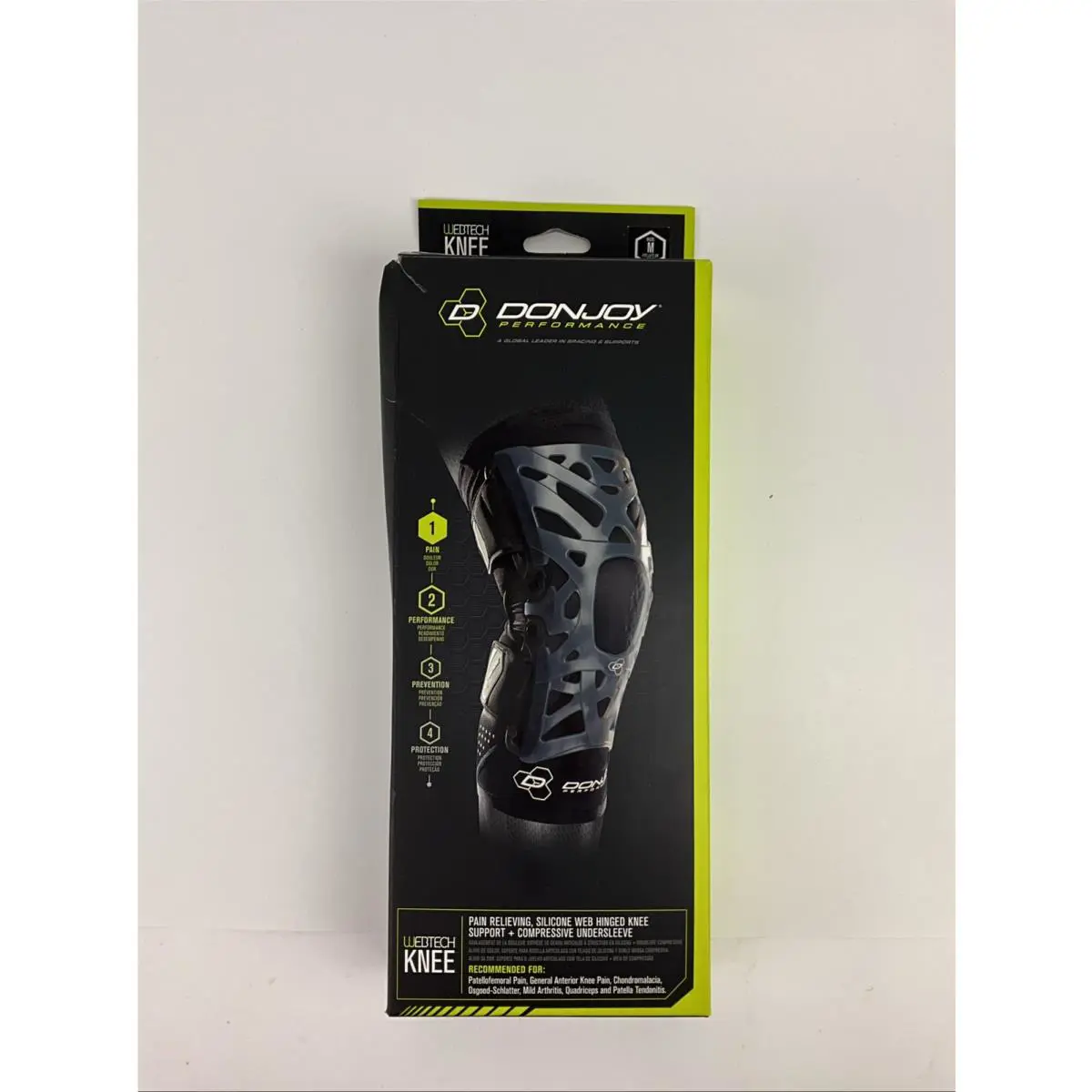 Donjoy Performance Webtech Knee Brace Black Medium-n