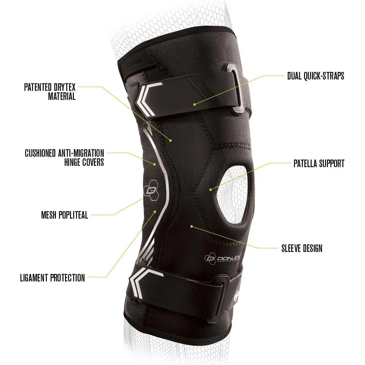 DonJoy  - DP181KB01-BLK-M - DP181KB01-BLK-M - Black (UPC: 190446262763) 2