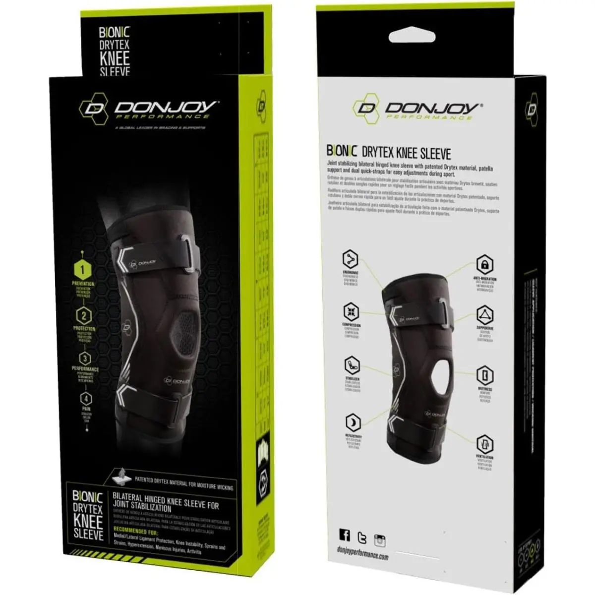 DonJoy  - DP181KB01-BLK-M - DP181KB01-BLK-M - Black (UPC: 190446262763) 3