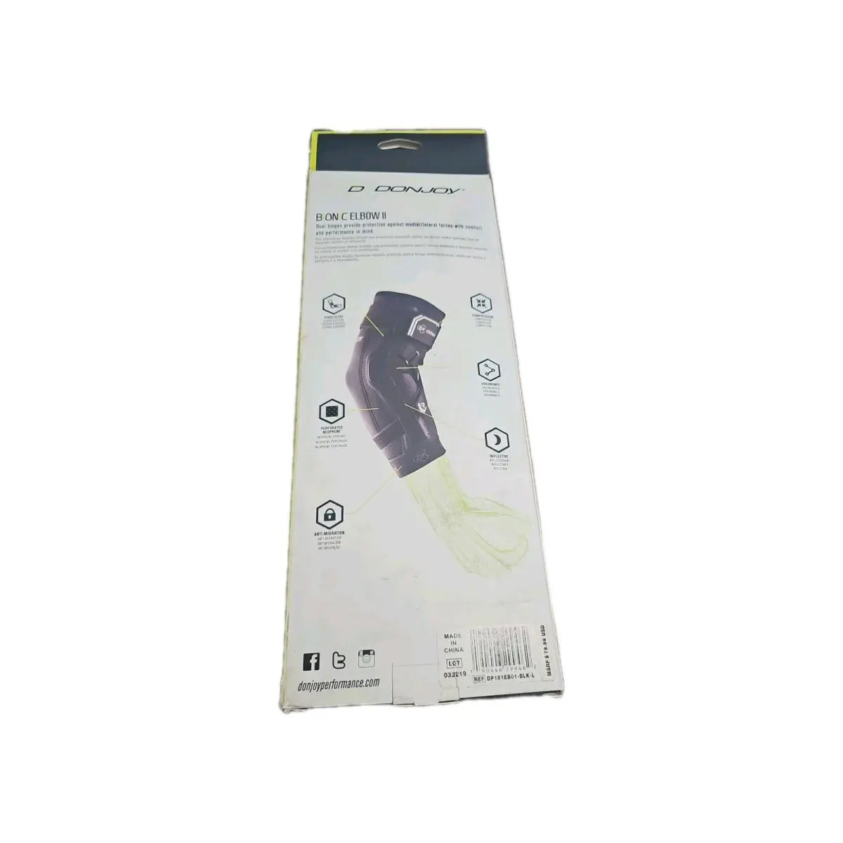 DonJoy  - DonJoy Bionic  Brace II - Bionic Brace - DP181EB01 - Black (UPC: 0190446299462) 2