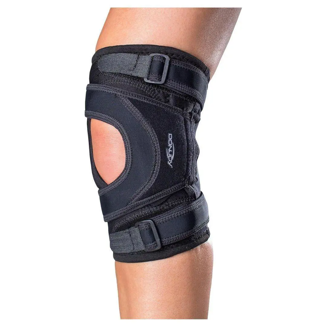 Donjoy Tru Pull Lite X Large Left Leg Knee Brace Pull Straps Black