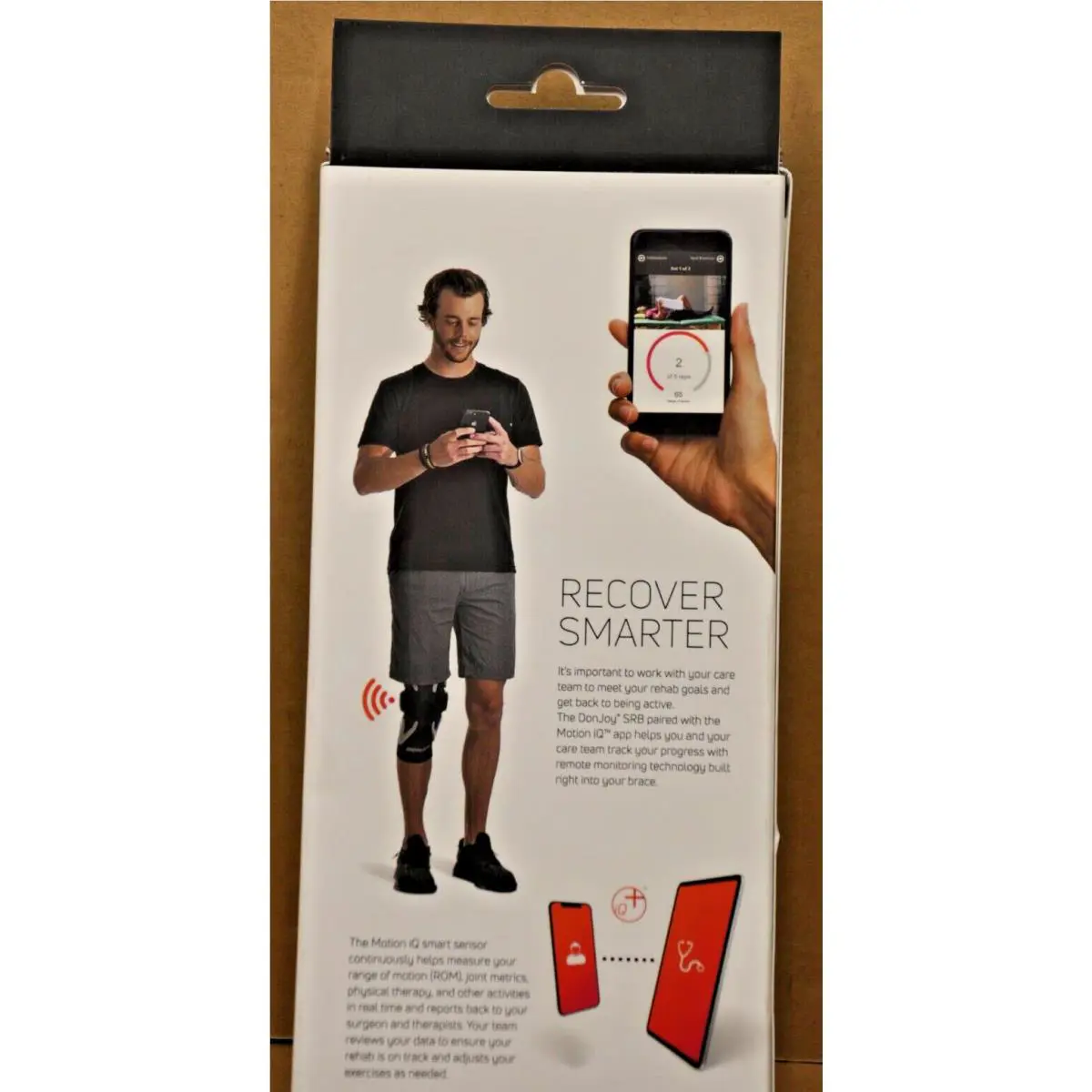 DonJoy  - Smart Recovery Brace Knee Sleeve - 11-4016-3-13000 - Red 3