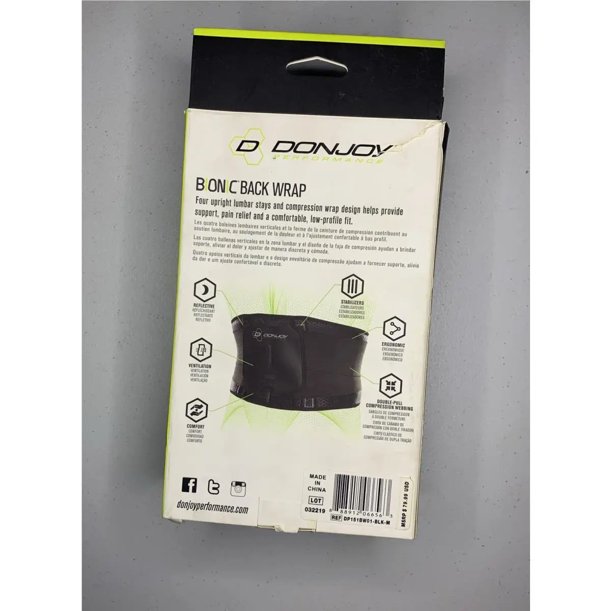 DonJoy  - DonJoy Bionic - Bionic - DP151BW01 - Black (UPC: 888912066563) 2