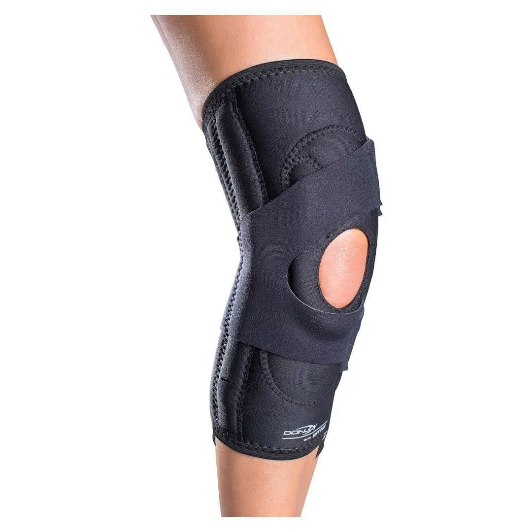 Donjoy Drytex Lateral J Buttress Patella Large Knee Support Brace Black