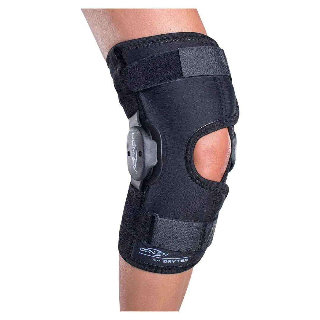 Donjoy Deluxe Medium Size Breathable Drytex Hinged Knee Wrap