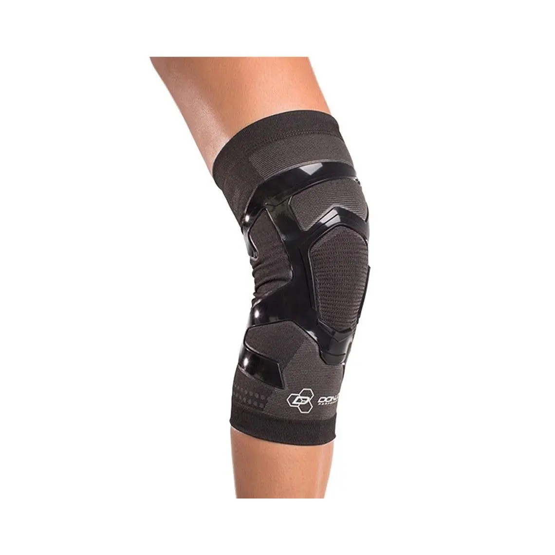 Donjoy Performance Trizone Compression Knee Support Sleeve Left Leg Black