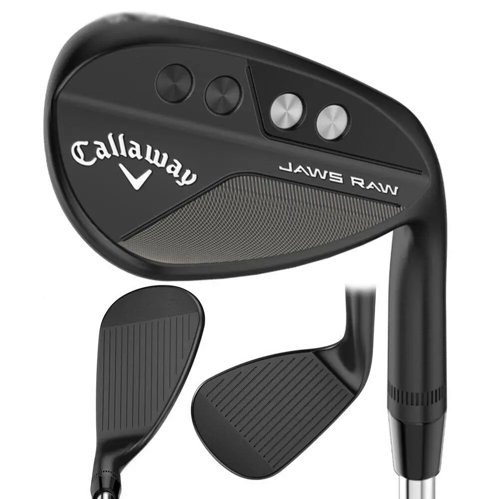 Callaway Men Jaws Raw Black Plasma Wedge - 23 RH 58 12 X-grind Steel S200