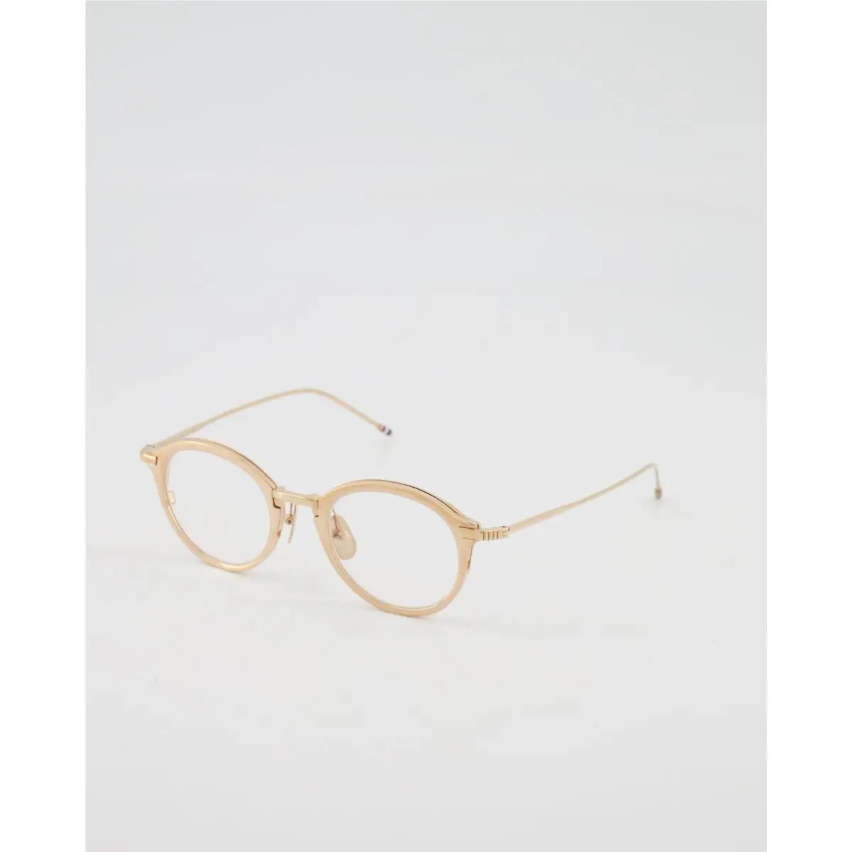 TB110-CGLD48 White Gold 48-22 Round/oval Eyeglasses - w/ Case by Thom Browne