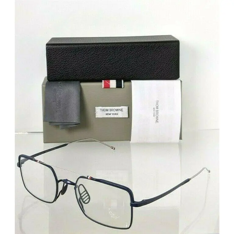 Thom Browne Eyeglasses TBX909-03 Navy Silver TB909 49mm