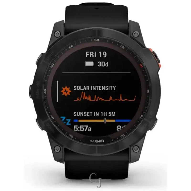 Fenix 7 Solar Slate Gray W/ Black Band Smartwatch 010-02540-10 by Garmin