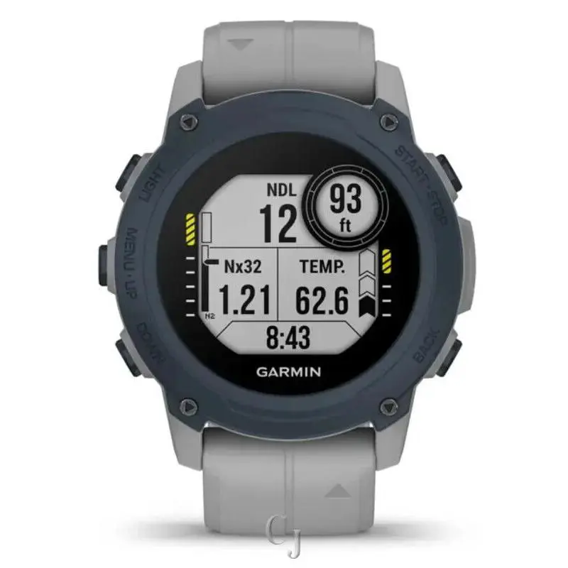 Garmin Descent G1 W/ Powder Gray Silicone Band Watch 010-02604-01