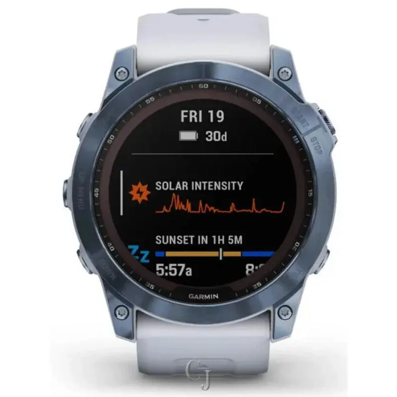 Garmin Fenix 7X Sapphire Solar Mineral Blue Dlc Titanium Smartwatch 010-02541-14