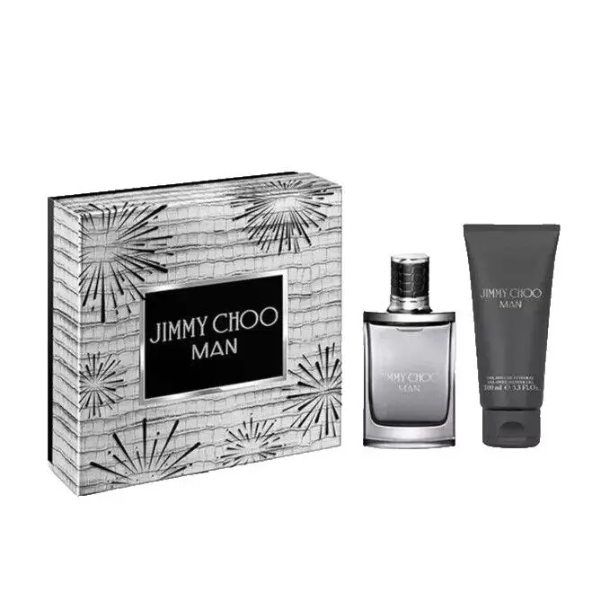 Jimmy Choo Man 2pc Set For Men 1.7oz Edt 3.3oz Shower Gel