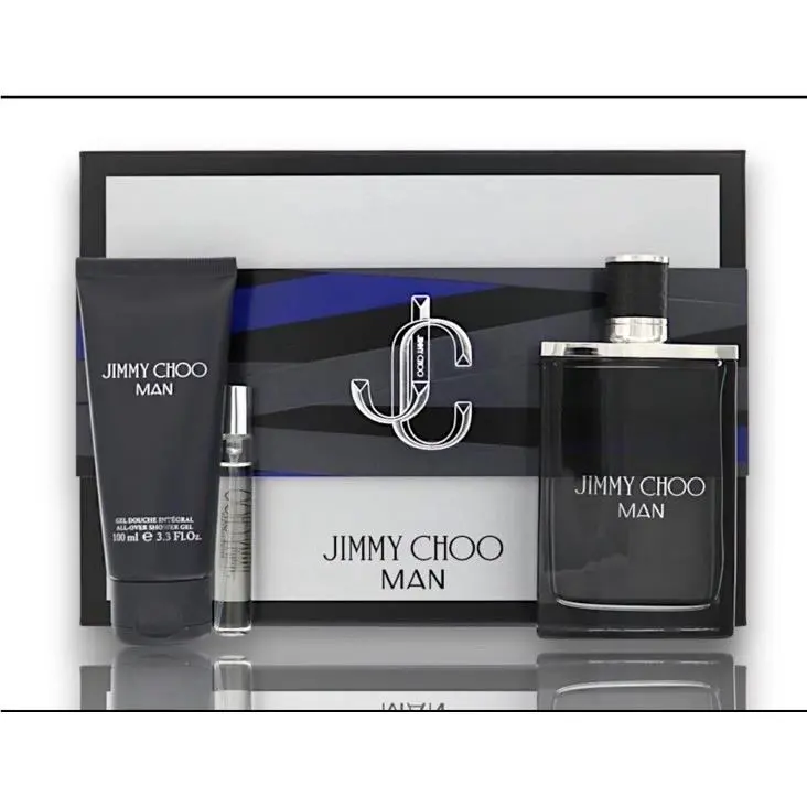Jimmy Choo Man Edt Set For Men 3.3oz 3pc Gift Box