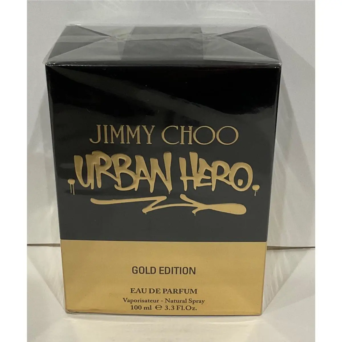 Jimmy Choo Urban Hero Gold Edition Eau DE Parfum Spray For Men 3.3 Oz / 100 ml