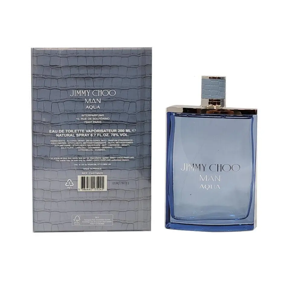 Men`s Man Aqua Jumbo Eau De Toilette Spray 6.7 Oz by Jimmy Choo