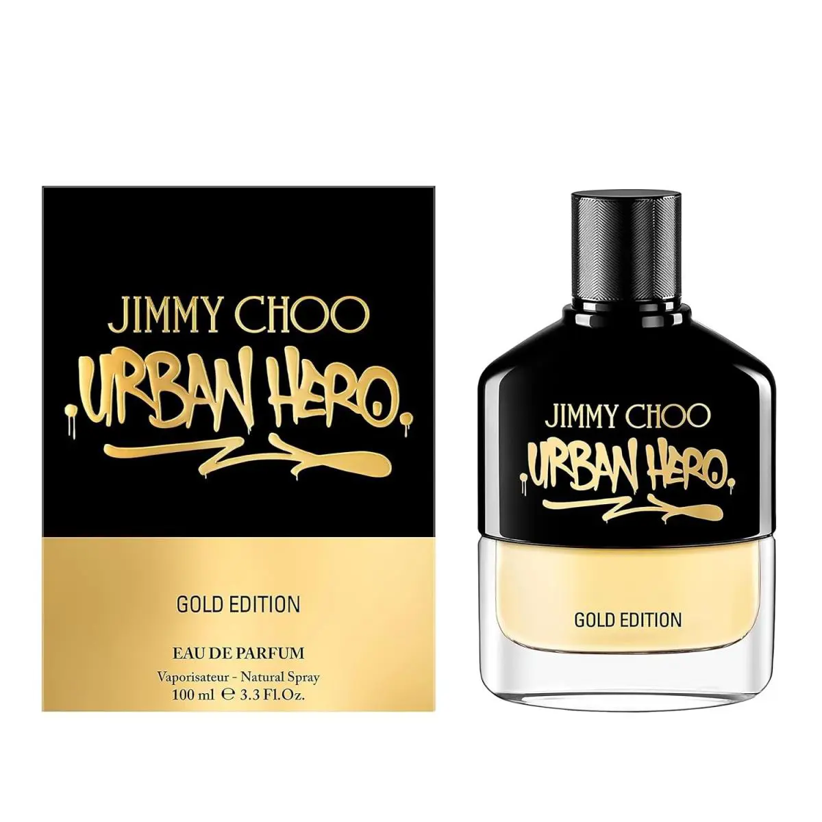 Jimmy Choo Urban Hero Gold Edition by Jimmy Choo Eau De Parfum Spray 3.3 oz -men