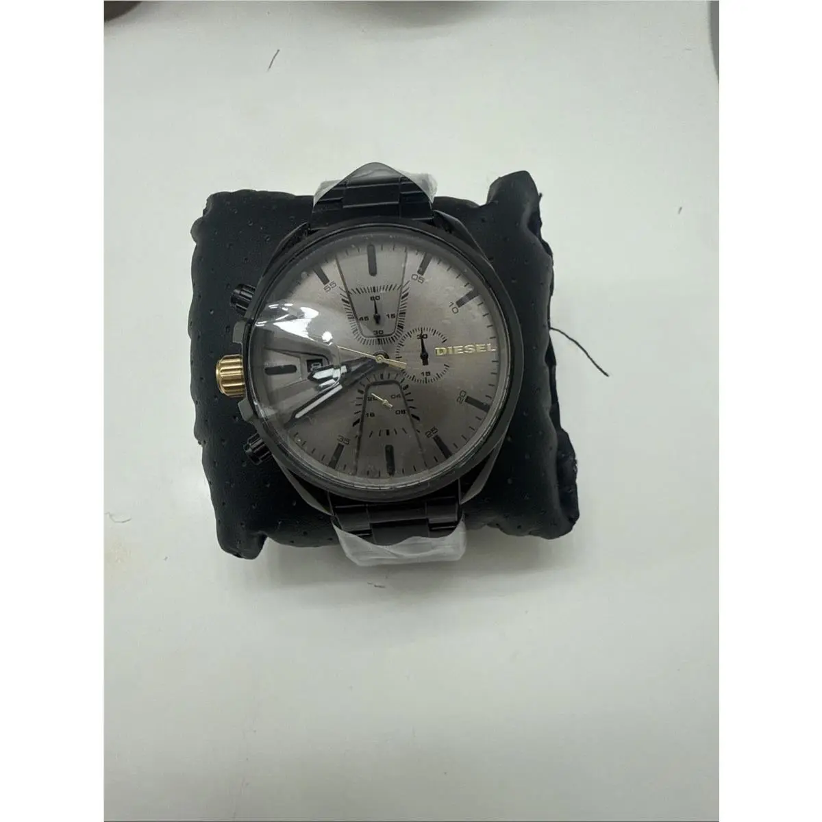 Men`s MS9 Chronograph Black Stainless Steel Gray Dial Watch DZ-4474 by Diesel