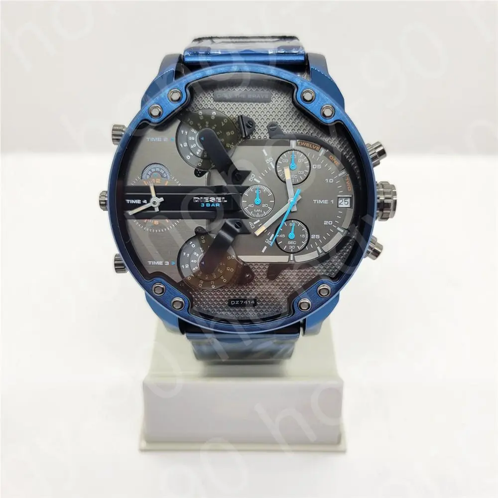 Diesel DZ7414 Mr.daddy 2.0 Chronograph Grey Dial Blue Stainlesssteel Men`s Watch