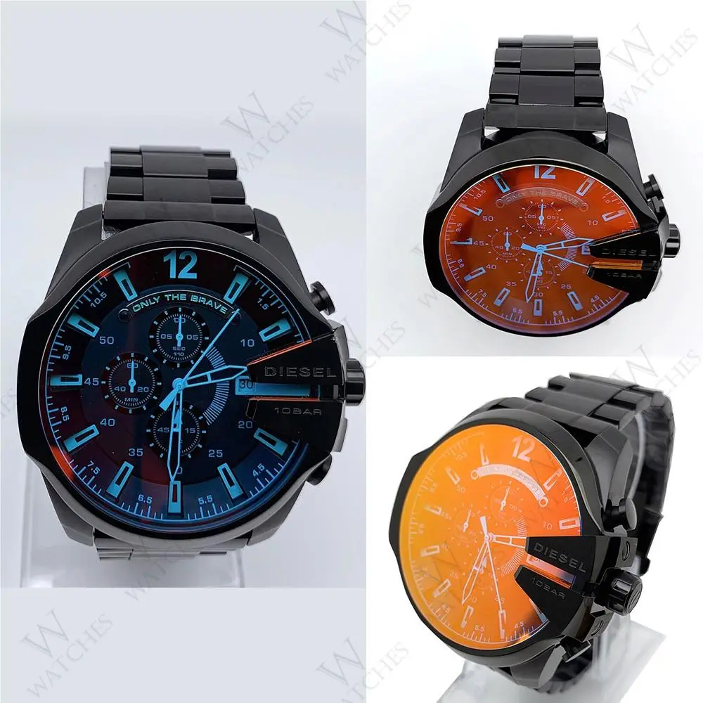 DZ4318 Mega Chief Chronograph Dial Black Stainless Steel Men`s Watch by Diesel