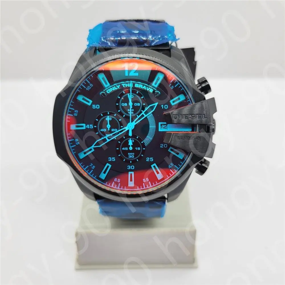 Diesel DZ4318 Mega Chief Chronograph Black Dial Stainless Steel Band Men`s Watch