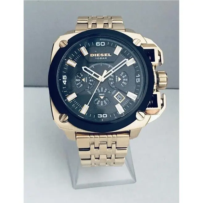 Diesel DZ7378 Men`s Bamf Chronograph Date Gold-tone Stainless Steel Bracelet