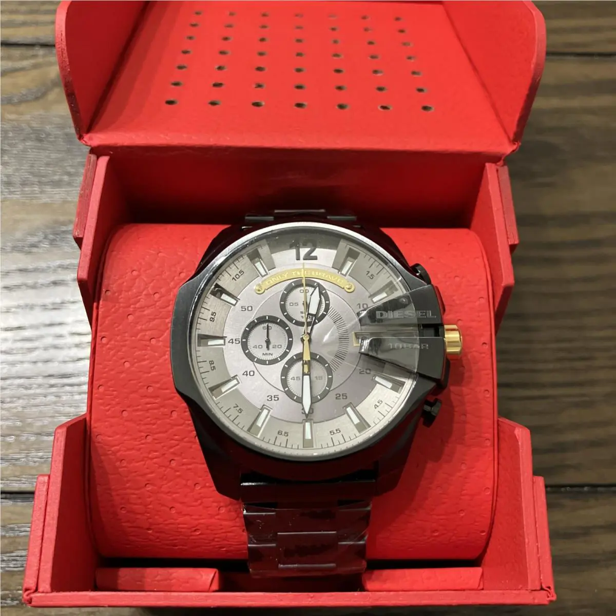 Diesel DZ4479 Mega Chief Analog Chronograph S/steel Mens Watch