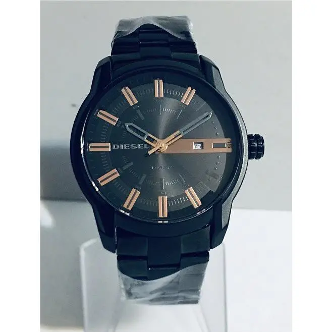 Diesel Armbar DZ1767 Men`s Black Dial Date Black Stainless Steel Bracelet Watch