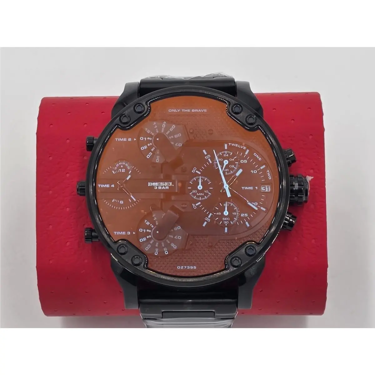 Mr. Daddy 2.0 DZ7395 Iridescent Dial Chronograph Mens Black Steel Watch by Diesel