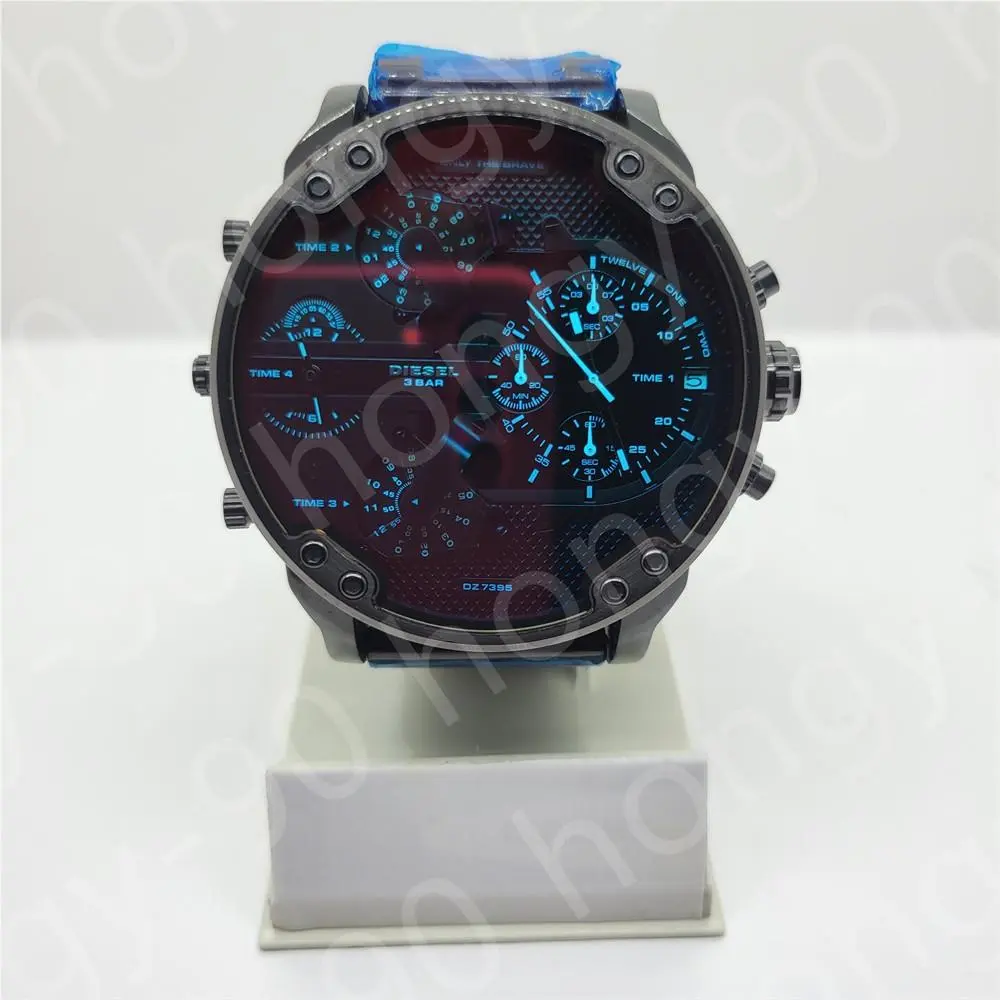 Diesel DZ7395 Mr Daddy 2.0 Black Chronograph Stainless Steel Quartz Men`s Watch