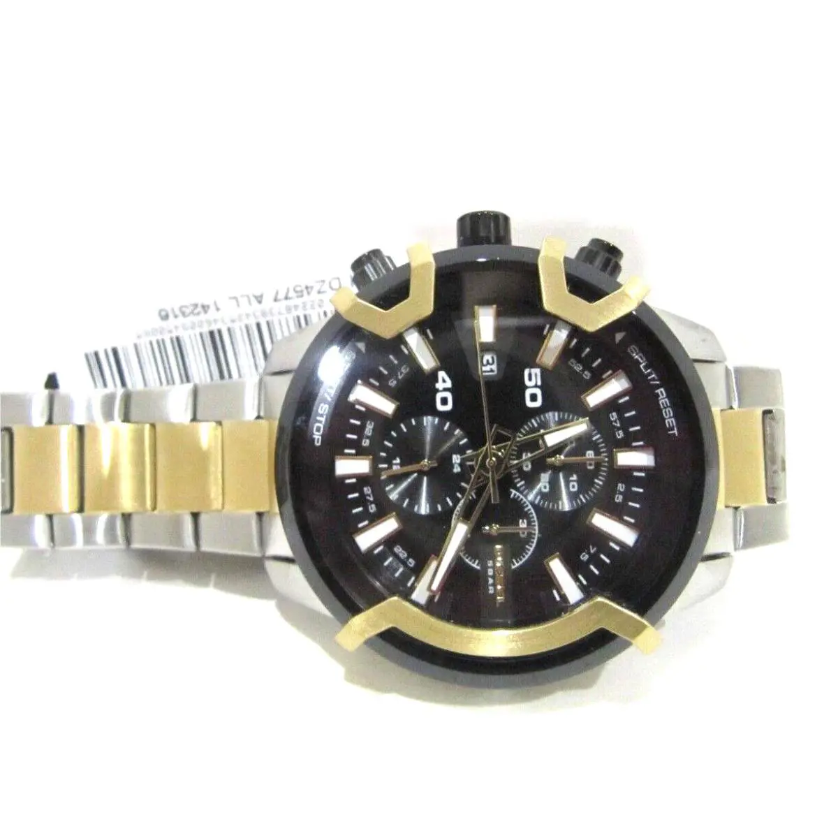 Diesel DZ4577 Men`s Diesel Griffed Chronograph 2 Tone Black Dial Watch