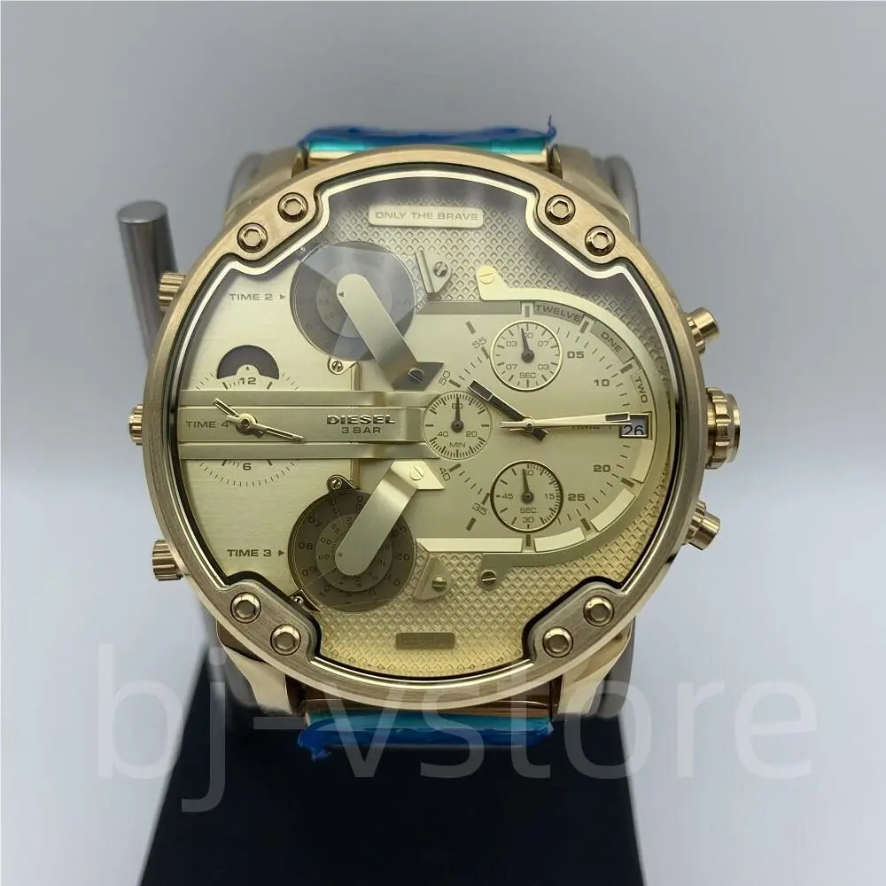 Diesel DZ7399‎ Mr. Daddy 2.0 Chronograph Gold Dial Stainless Steel Men`s Watch