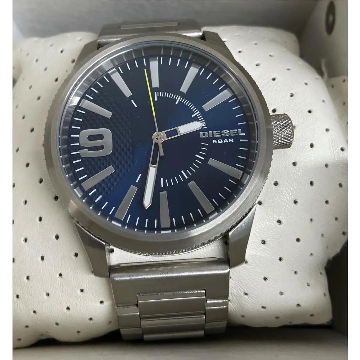 Men`s Blue Dial Stainless Steel Watch DZ1763 by Diesel