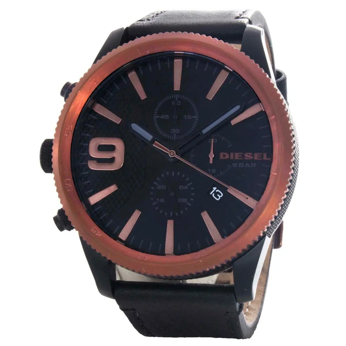 Rasp Chronograph Black Dial Men`s Watch DZ4445 by Diesel