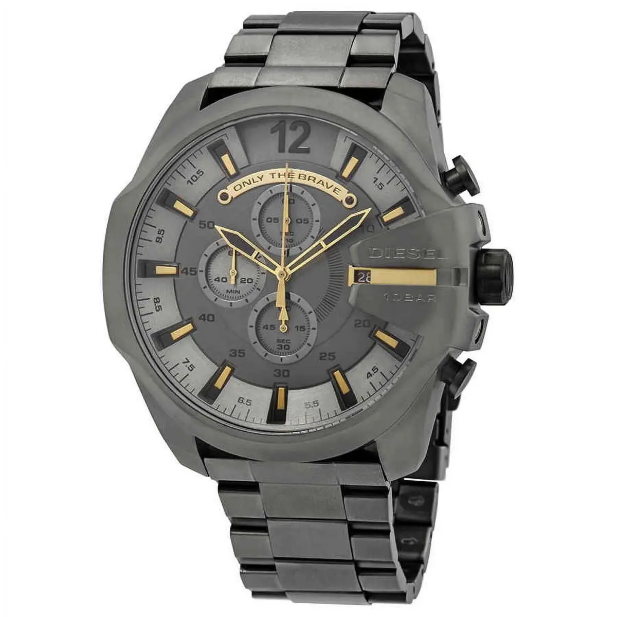 Diesel Men`s Mega Chief Chronograph Grey Dial Watch DZ4466 Unisex