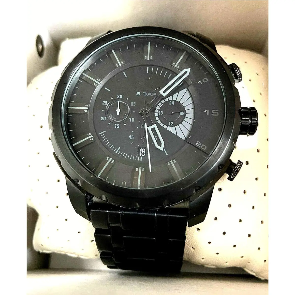 Mens Dark Grey Dial Black Stainless Steel Bracelet Watch DZ4349 50mm by Diesel